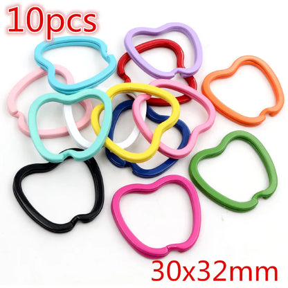 New Fashion Multi-colors Mixed Alloy Open Rings Lobster Clasp Hooks Ball Chains DIY Jewelry Making Findings Supplies