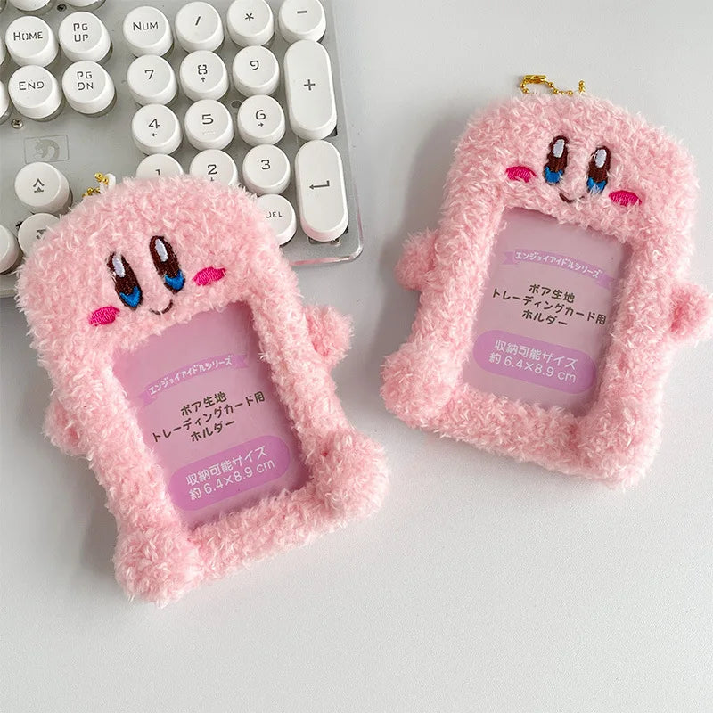 Kirby Photo Card Holder Bus Card Cover Case Card Holder Bags Business Keychain Keyring Bank ID Holders Cards Sleeves Supplies