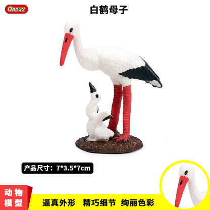 Simulation Of Wild Animals Birds Birds Storks And Cranes Toy Ornaments