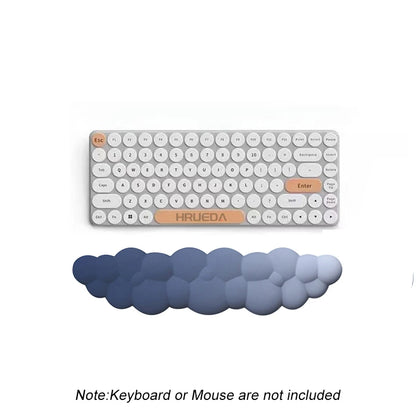 Keyboard Cloud Wrist Rest Pad,Cloud Mouse Arm Wrist Rest Cute Memory Foam Palm Rest with Non-Slip Suitable for Office Home