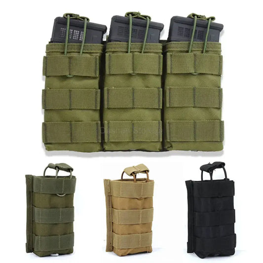 New Outdoor Tactical Magazine Molle Pouches AK AR Hunting Rifle Pistol Ammo Mag Bag Airsoft Sundry Holster M4 Dual Storage Bag