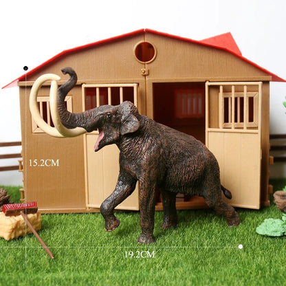 Wild Animal Figures Elephant Toy Mammoth Figurines Action Figure jungle Models Plastic Animals for Children Toys for Kids Gifts