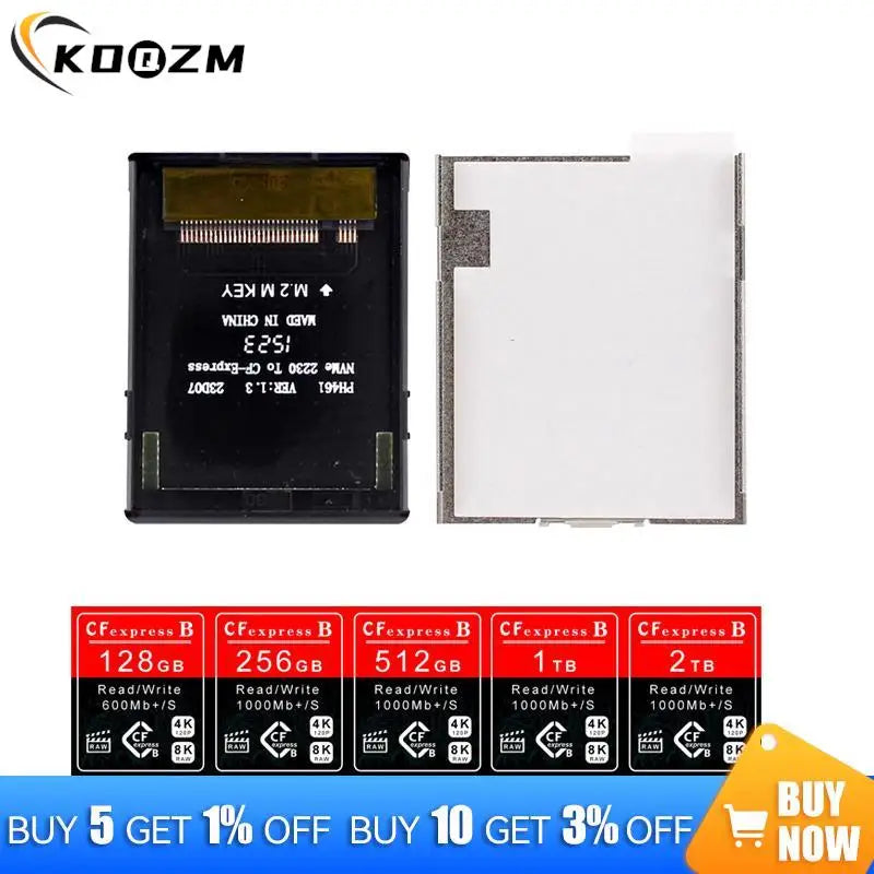 NGFF M2 Mkey Nvme 2230 SSD To CF Express Type-B Adapter Expansion Memory Card Converter For Camera Photography Studio