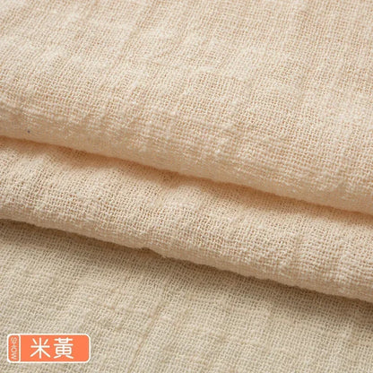 Solid Color Soft Thin Linen Cotton Fabric Organic Material Pure Natural Flax For Sewing DIY Handmade Clothes Patchwork Fabric