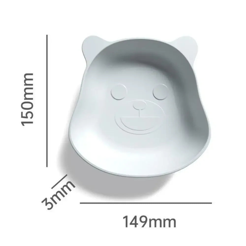 Cartoon Animal Desktop Split Bone Dish Creative Thickened Anti-drop Dinosaur Bear Cat Shaped Fruit Plate Plastic Tableware Snack