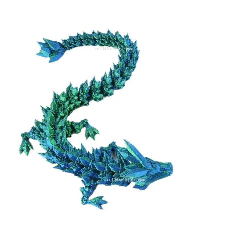 22/30/45cm New Luminous 3D Printed Dragon Glow in The Dark Flying Dragon Rotatable Articulated Wing Dragons Home Ornaments