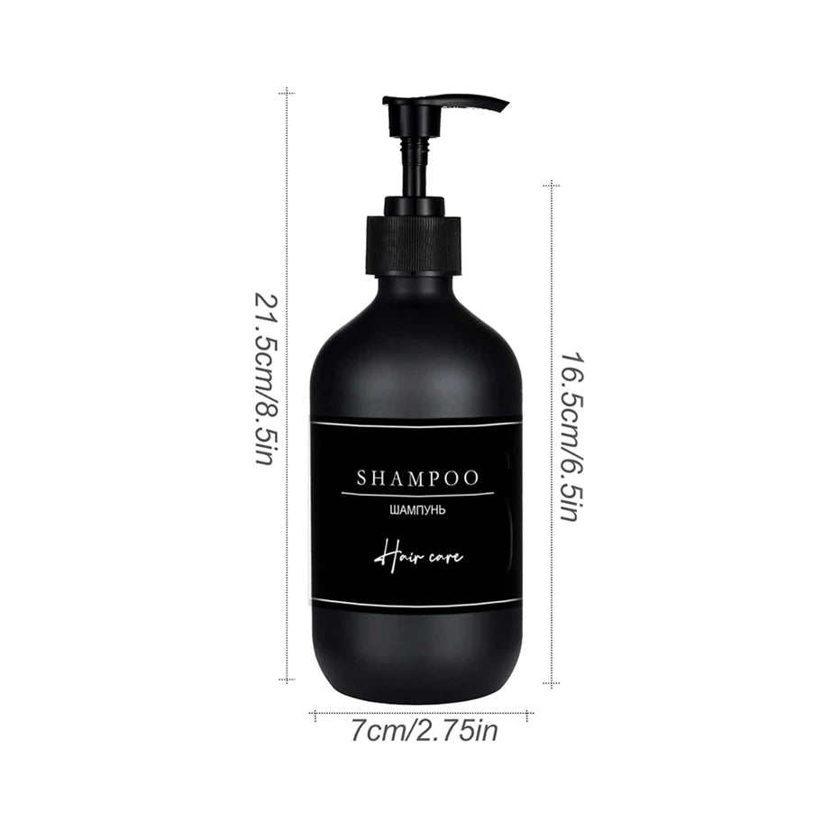 500ml Soap Dispenser Bottle Shampoo and Shower Gel Bottle Refillable Large Capacity Lotion Dispenser  Bathroom Accessories