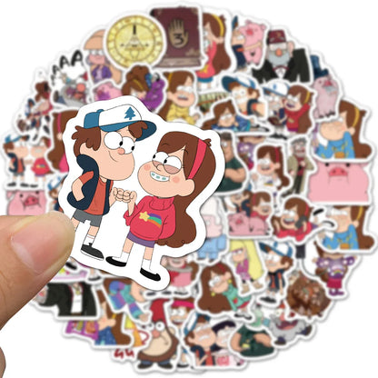 10/30/50pcs Disney Cartoon Gravity Falls Stickers DIY Skateboard Laptop Travel Luggage Decal Waterproof Stickers Kid Classic Toy