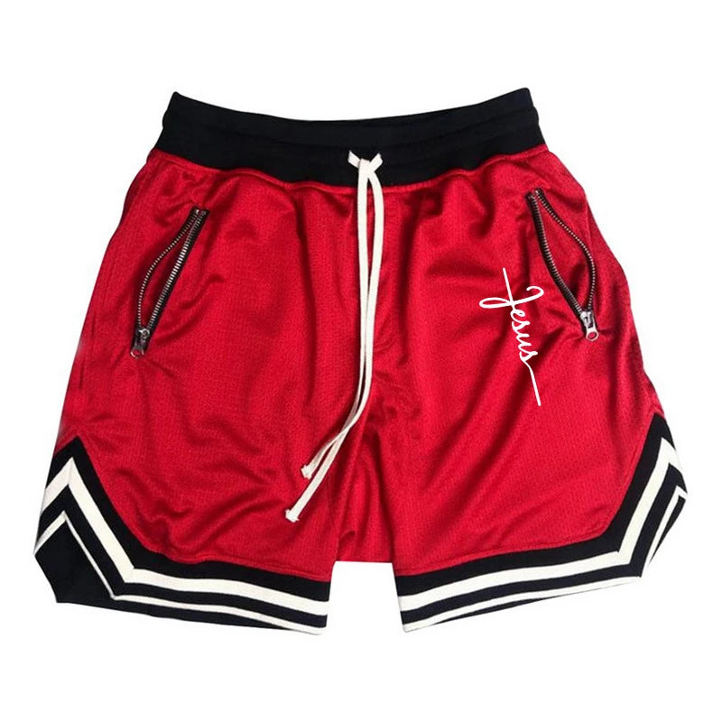 Men's Summer Sports Basketball Shorts Fitness Quick Dry Running Joggers Shorts Casual Loose Large Size Bermuda Shorts