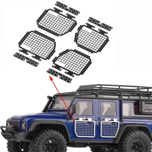 Grc Stainless Steel Reversible Window Guard Mesh For Traxxas 1/18 Trx4m Defender Upgrade Option Parts #g178ys/b