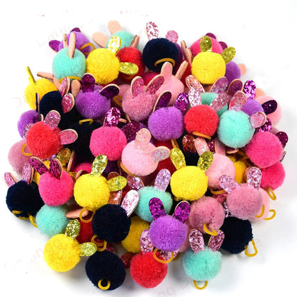 20pcs/lot Pet Dog Cat Hair Bows Mix Color Christmas Dog Hair Bows Rubber Bands Handmade Boutique Pet Grooming Dog Accessories