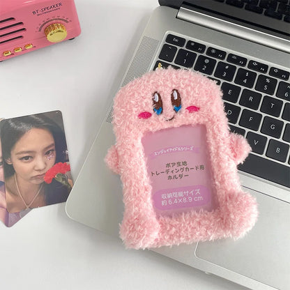 Kirby Photo Card Holder Bus Card Cover Case Card Holder Bags Business Keychain Keyring Bank ID Holders Cards Sleeves Supplies