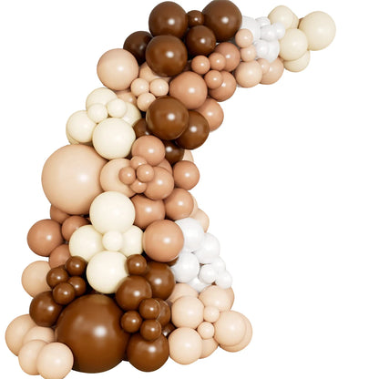 Brown Balloons Garland Arch Kit Birthday Party Decoration Kids Wedding Birthday Party Supplies Baby Shower Decor Latex Balloons