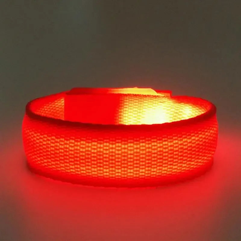 Luminous Bracelet Nylon Adjustable Armband Night Running Climing Strap Safety Bright Band Party Glow-in-the-dark Props