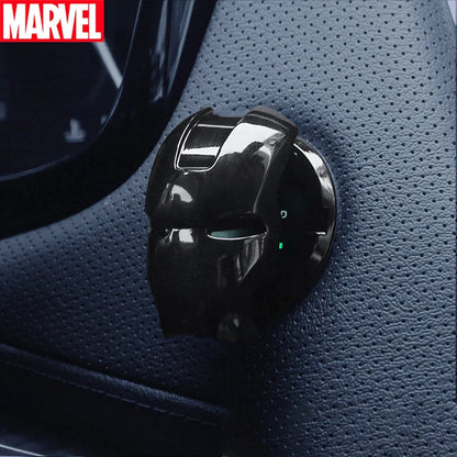 Captain America Iron Man car decoration accessories toy car ignition start switch button protective cover animation accessories