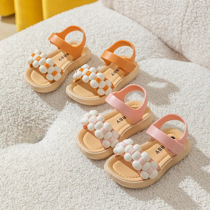 2024 New Children's Slippers Summer Girls and Boys Bathroom Home Anti slip Beach Shoes Soft Soled Baby Sandals