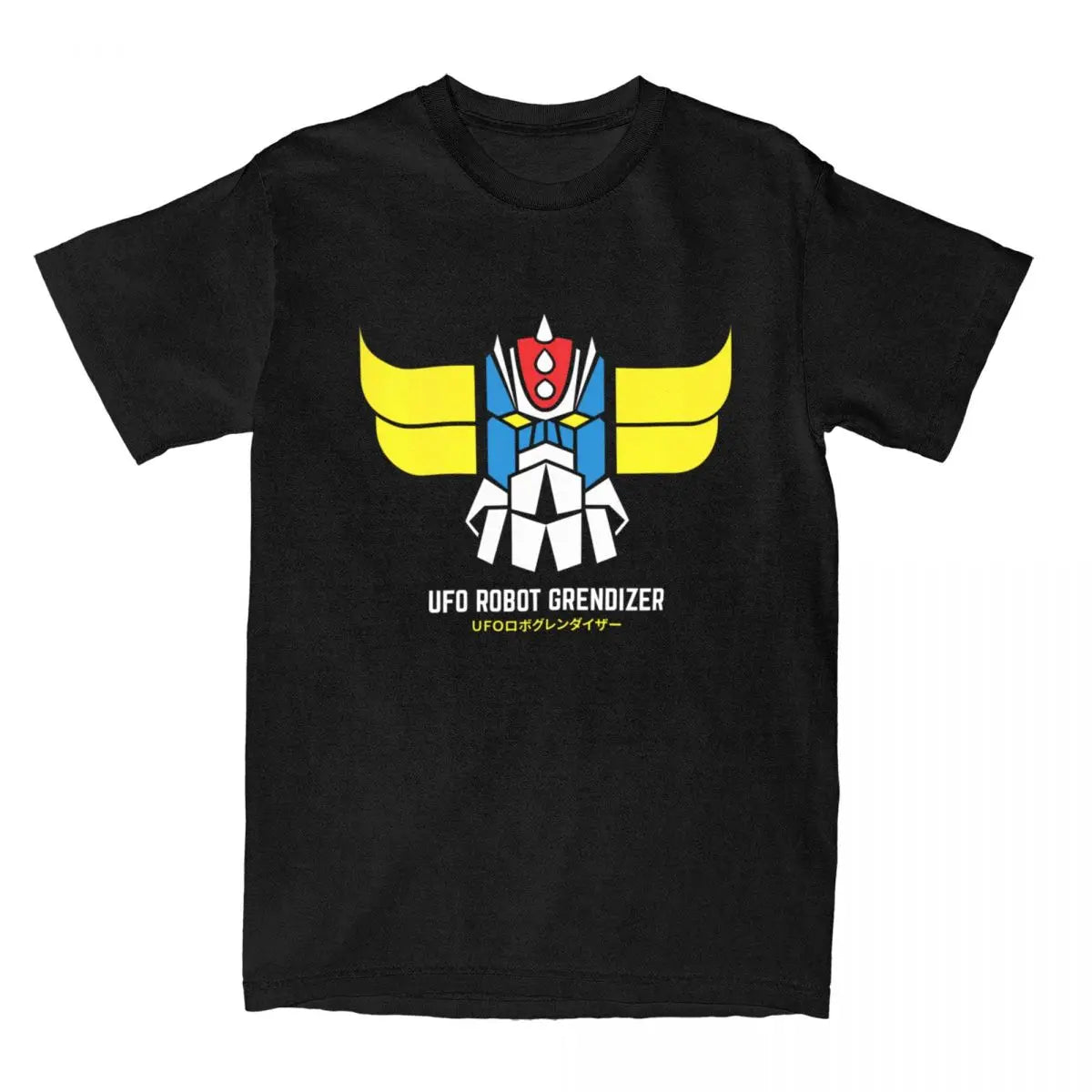 1975 UFO Robot Grendizer T Shirt Men Women UFO Robot Goldorak Funny Pure Cotton Tee Shirt Crew Neck Short Sleeve EU Size Tshirt