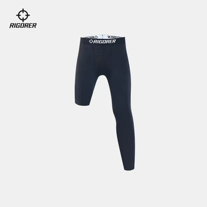 RIGORER Leggings Sports Fitness Trousers Men's Basketball Bottoming Compression Pants Running High Elastic Training Pant