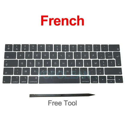 New A1706 A1707 Keyboard keys keycap US UK French EU For Macbook Pro Retina 13" 15" laptop key cap 2016 2017 Year