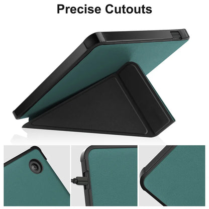 For Kobo Libra Colour Case 2024 7 Inch Multi-folding Stand Soft TPU Back Smart Shell for Kobo Libra Colour Cover Auto Sleep/Wake