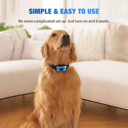 Dog Bark Collar Rechargeable Bark Collar Humane No Shock Barking Collar Vibration Beep Bark Collar for Small Medium Large Dogs