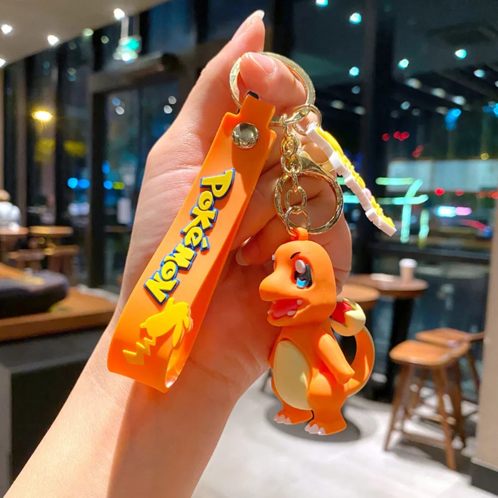 Pokémon Cuties Keychains - Pikachu, Squirtle, Jigglypuff, Bulbasaur, Psyduck - Adorable Car Key Decorations for Pokémon Lovers!