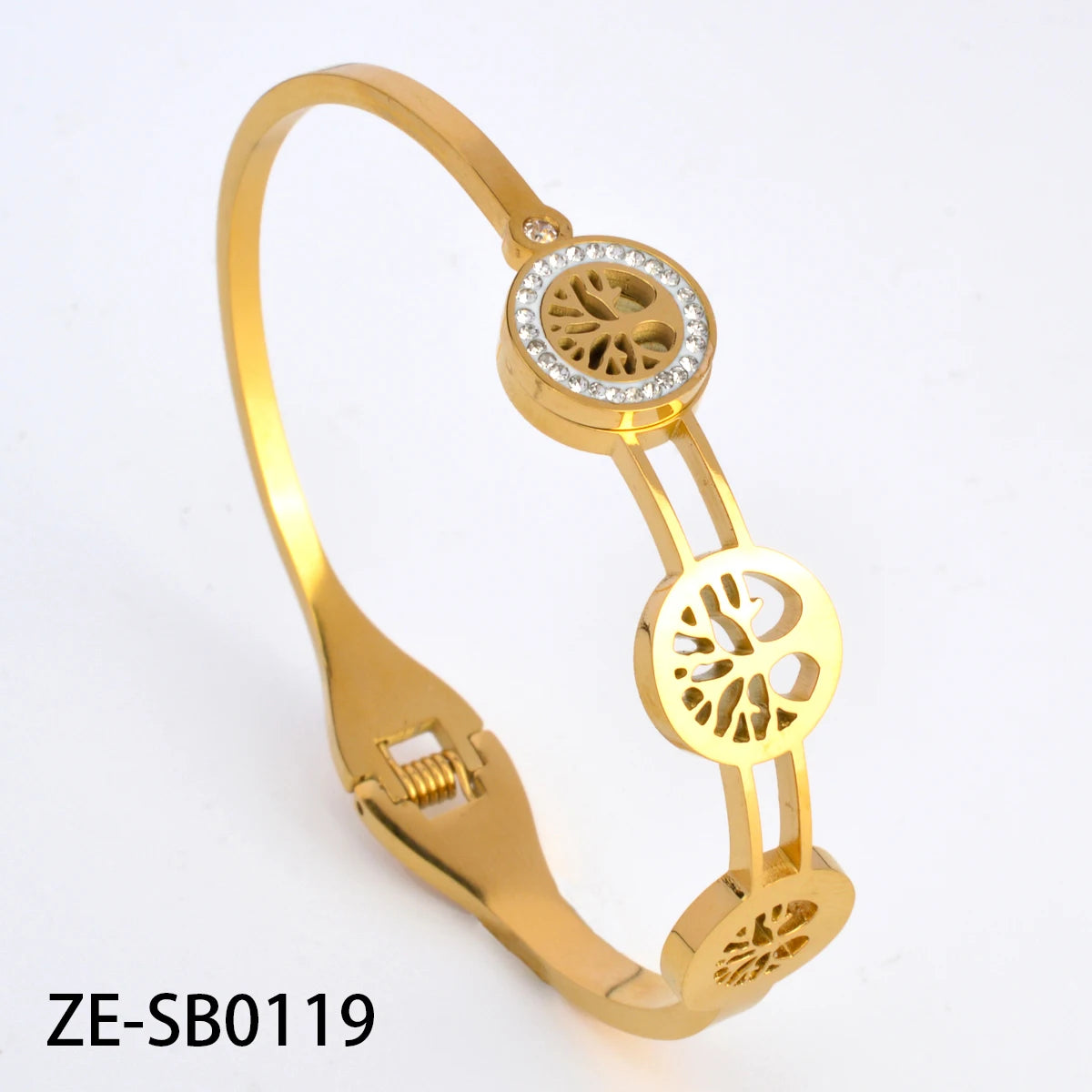 Stainless Steel Hand Bracelet for Women Zircon Lock Nail Bangle Luxury Jewelry Gifts Classics Wholesale Valentines Day Gift