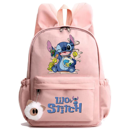 Disney Stitch Backpack for School Girl Boy Student Teenager Children Rucksack Women Casual Mochila Bags Kids Birthday Gifts Toys