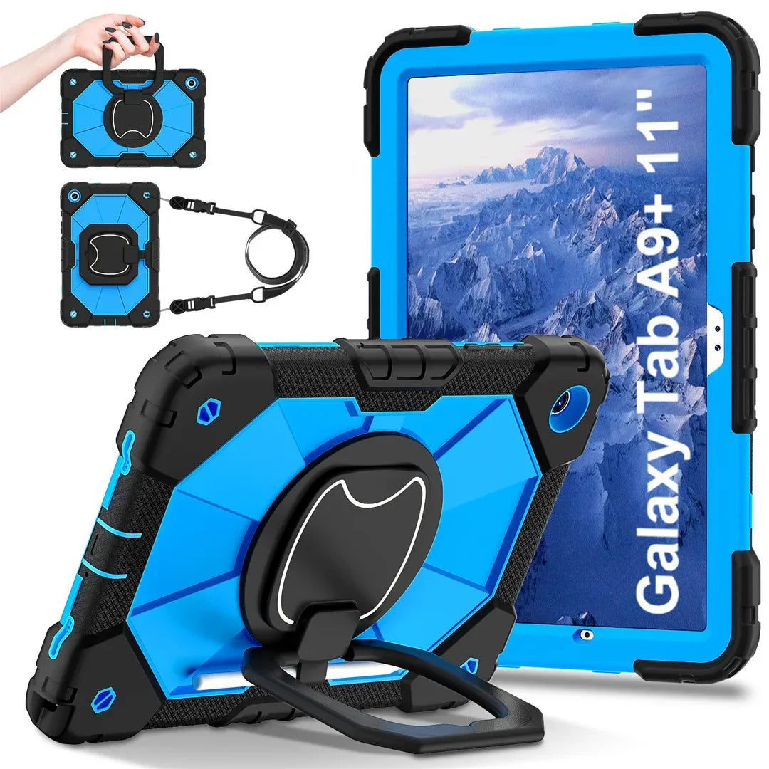 Kids Case For Samsung Galaxy Tab A9 Plus 11 inch 2023 SM-X210/X215/X216 Tab A8 10.5 Tablet Kickstand Shockproof Rugged Cover