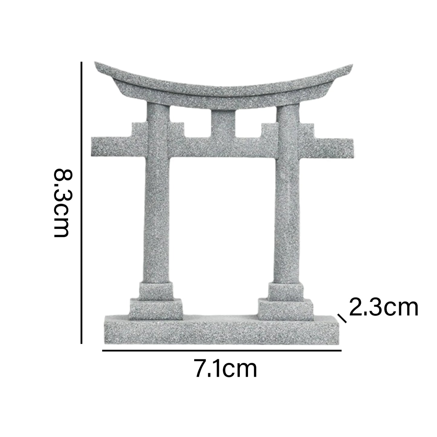 Japanese Torii Gate Miniature Statue Landscape Ornament Imitation Stone for Aquarium Decoration Landscaping Accessories