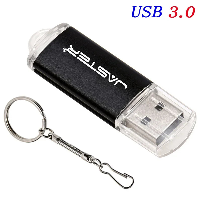 Black USB 3.0 Flash Drive 128GB High Speed Pen Drive 64GB Free Key Chain Memory Stick  32GB Plastic Metal Blue USB Stick 16GB