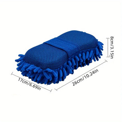 1Pcs Microfiber Car Washer Sponge Cleaning Car Care Detailing Brushes Washing Towel Auto Gloves Styling Accessories 1Pcs Microfi