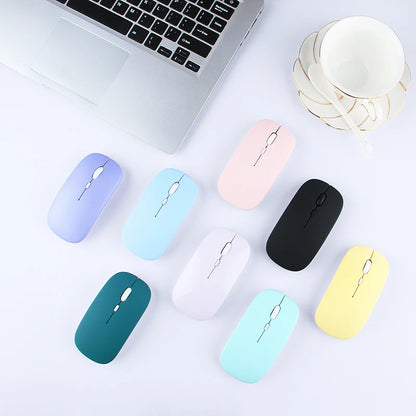 Silent Wireless Mouse Rechargeable Dula Model Tablet Bluetooth-compatible Mouse for iPad/Samsung/Huawei Laptop Mice 2.4G Mause