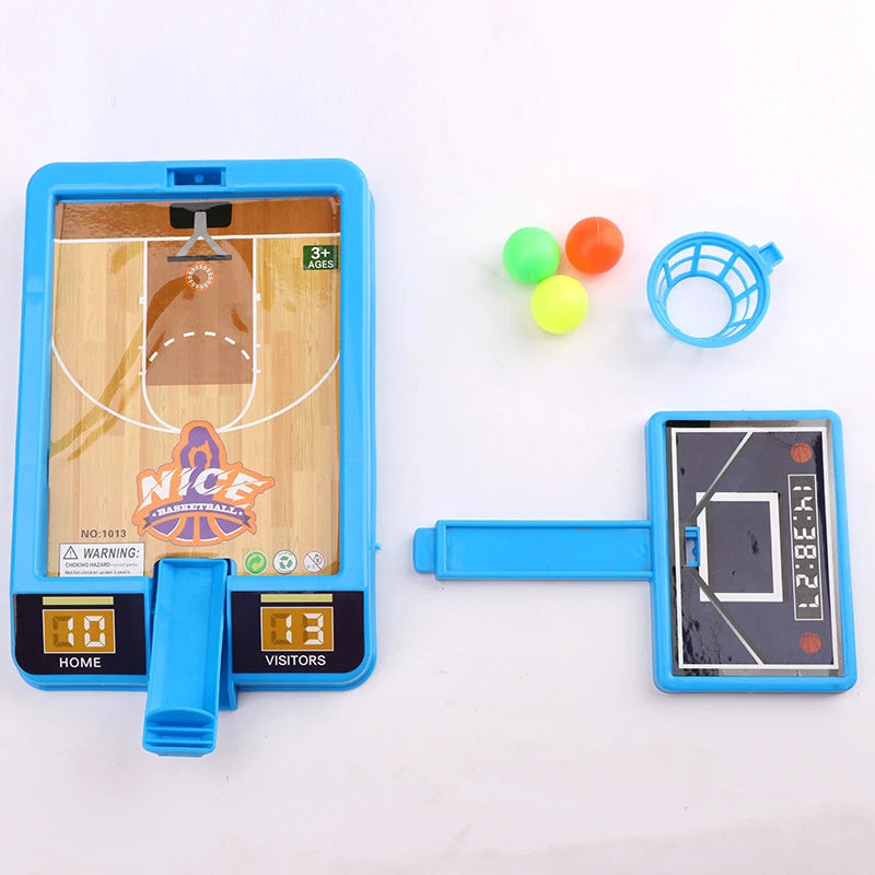 Mini Basketball Shooting Sports Games Children Play Sets Hoop 3-Ball Interactive Kids Board Game Desktop Ball For Children Toy