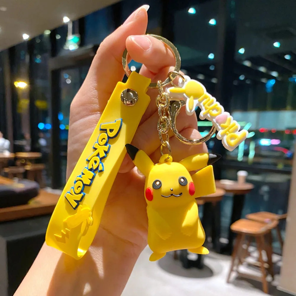 Pokémon Cuties Keychains - Pikachu, Squirtle, Jigglypuff, Bulbasaur, Psyduck - Adorable Car Key Decorations for Pokémon Lovers!