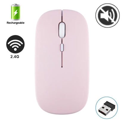 Silent Wireless Mouse Rechargeable Dula Model Tablet Bluetooth-compatible Mouse for iPad/Samsung/Huawei Laptop Mice 2.4G Mause