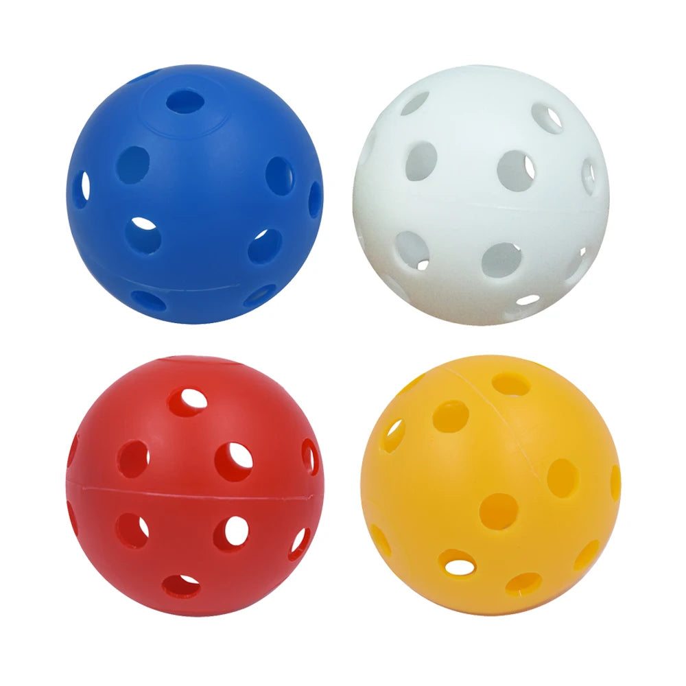 10Pcs 41mm Golf Training Balls Plastic Airflow Hollow with Hole Golf Balls Outdoor Golf Practice Balls Golf Accessories