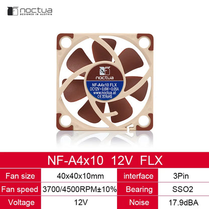 Noctua NF-A4x10 40mm Computer Case Fan 5V/12V PWM SSO Magnetically Stabilized Bearing Quiet Cooling Fan