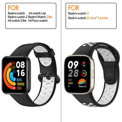 Silicone Strap For Xiaomi Mi Watch 2 3 Lite Mi poco Watch band For Redmi watch 2 Lite 3 Active Wrist Redmi watch 3 lite Bracelet