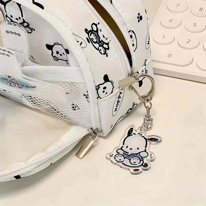 Sanrio Large Capacity Multifunctional Cartoon Pencil Case Cute Pochacco Kt Cat Printed Pattern Pencil Box School Supplies Gifts