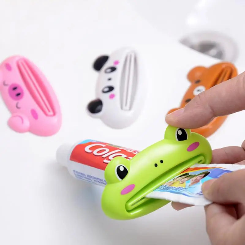 For Home Bathroom 1 Pcs Animal Easy Toothpaste Dispenser Plastic Tooth Paste Tube Toothpaste Squeezer Rolling Holder Cocina