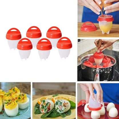 1pcs BPA Free Silicone Egg Boiler Steamer Non-stick Silicone Egg Cook Cups Fast Egg Poacher for Breakfast Kitchen Cooking Tool