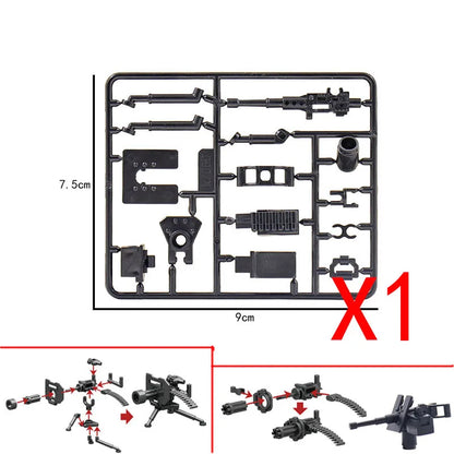 WW2 Military Building Blocks Solider Figures Gifts Weapons Machine Guns Equipments Accessories RPG MK19 Gatling NSV Mortar MOC