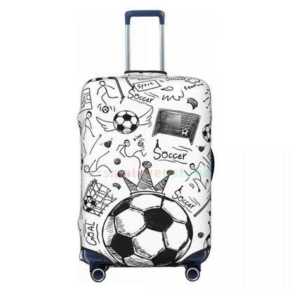 Football Luggage Cover Suitcase Protector Thicken Elasticity Dust Covered Anti-scratch Protective Case 18-32 Inch