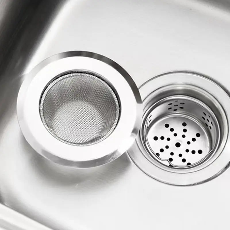 Kitchen Sink Strainer Stainless Steel Sink Funnel Anti Blocking Sink Dishwasher Basin Floor Drain Sewer Hair Strainer