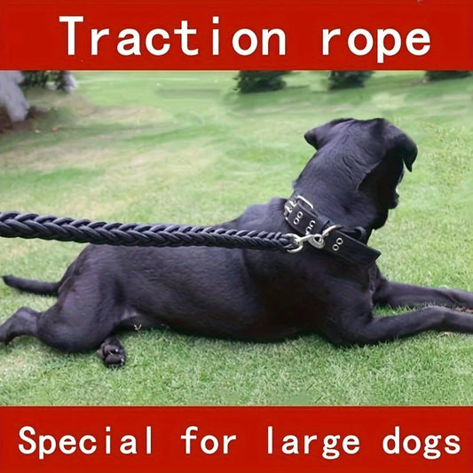 Comfort-Strong 5-Foot Braided Dog Leash: Ideal for Effective Training & Enjoyable Walks. Durability Meets Comfort