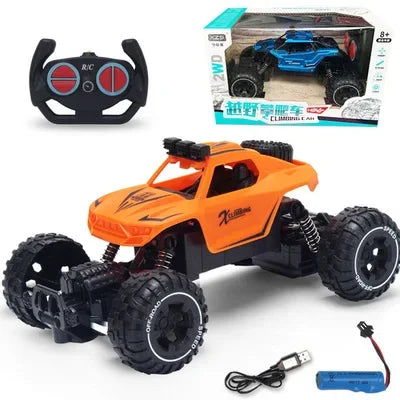 2.4G Alloy Electric Remote Control Car High Speed Off Road Racing Vehicle Truck Mini RC Car Toys for Boy Childrens Birthday Gift