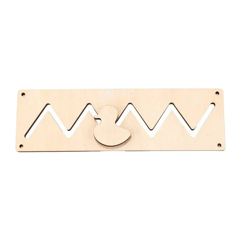 DIY Montessori Activity Busy Board Unlock Door Latch Toys Wooden Puzzle Accessories Material Early Education Skill Learning Toys