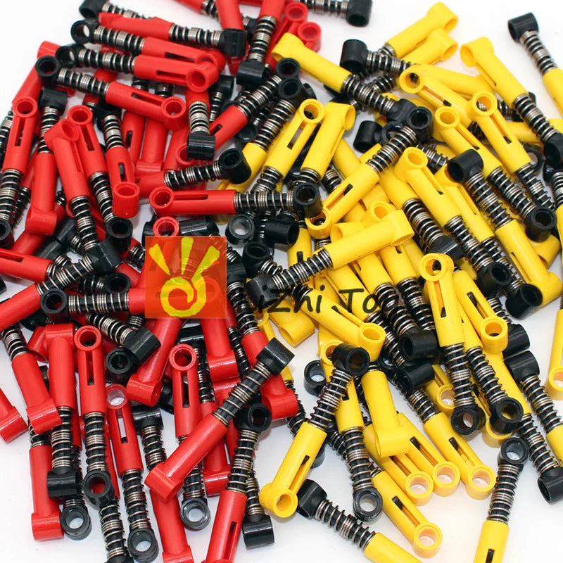 MOC Bricks Technology 76537 Shock Absorber 6.5L 9.5L Hard Soft Spring Building Blocks Compatible with Car Wheel Mechanical Toys