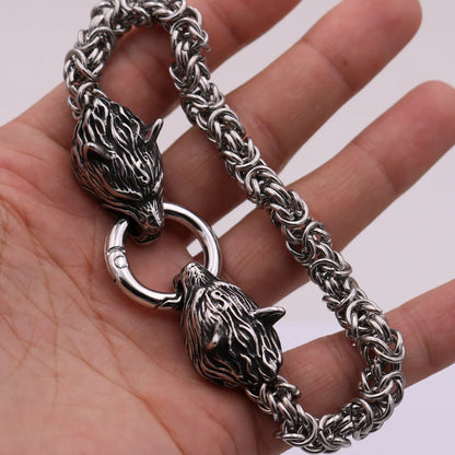 New Hip Hop 316L Stainless Steel Wave Chain Bracelet for Men Women Titanium Solid metal Charm Gift